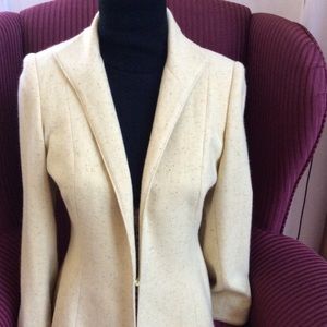Zang Toi women Cashmere Yellow Blazer Size: 8